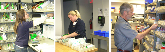 JCA Inventories team members performing pharmacy inventory counts on-site